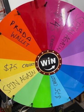 Host giveaway - Win A Spin (spin For A PRADA WALLET)